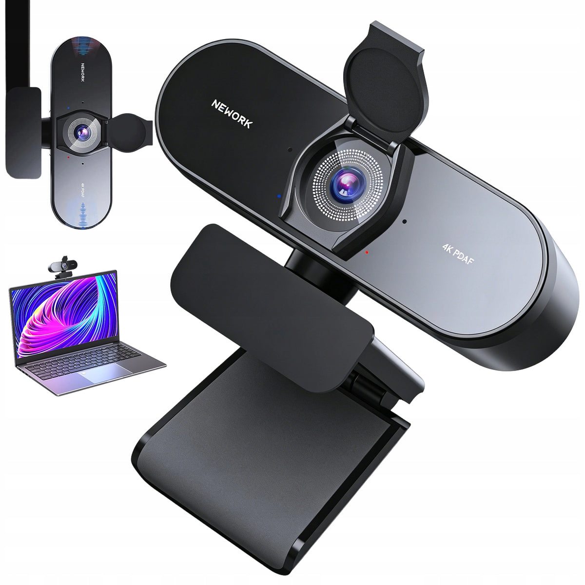 WEBCAM HD CAMERA 4K USB MICROPHONE Laptop Computer PDAF CDAF