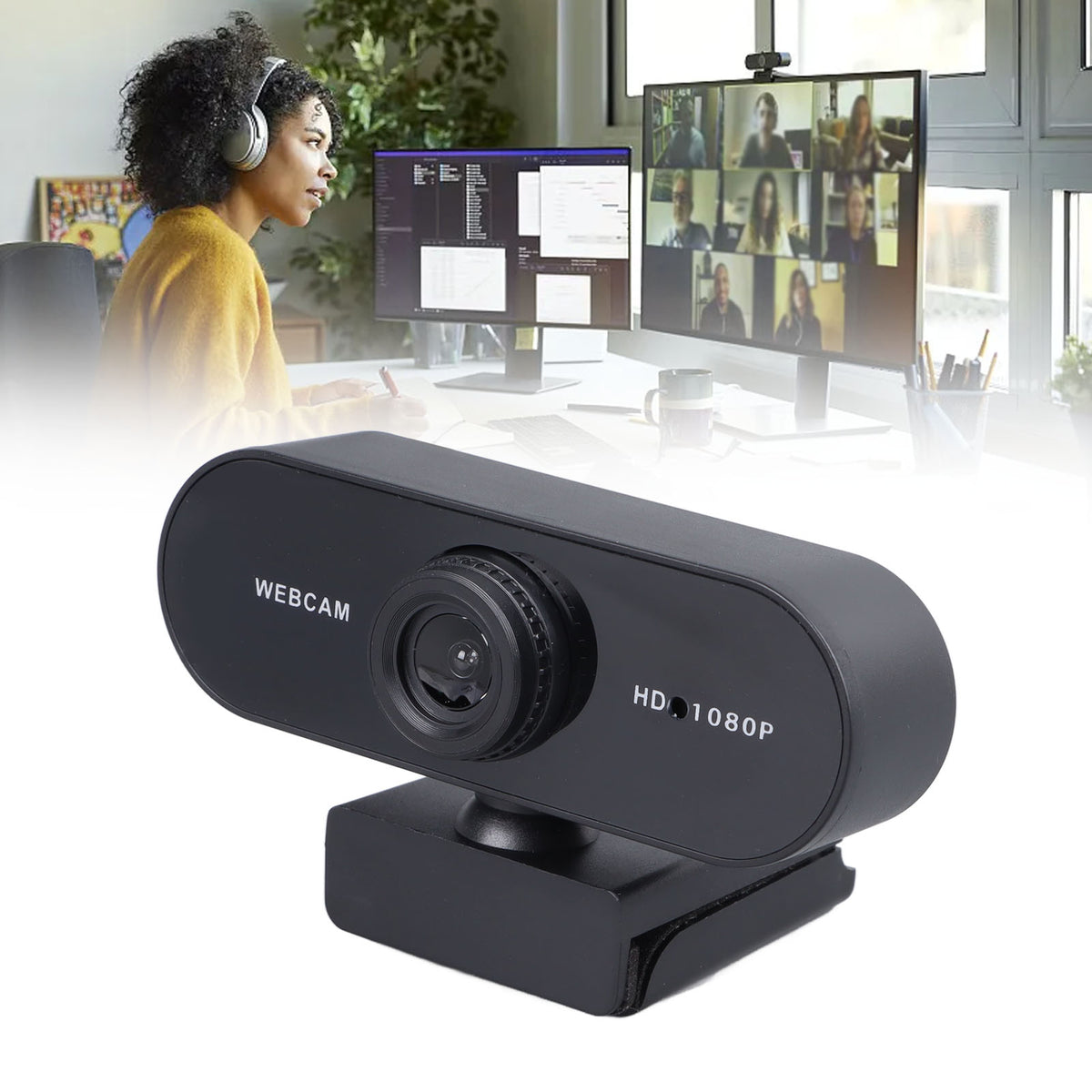 WEBCAM PC CAMERA WITH MICROPHONE HD 1080P Packaging status original