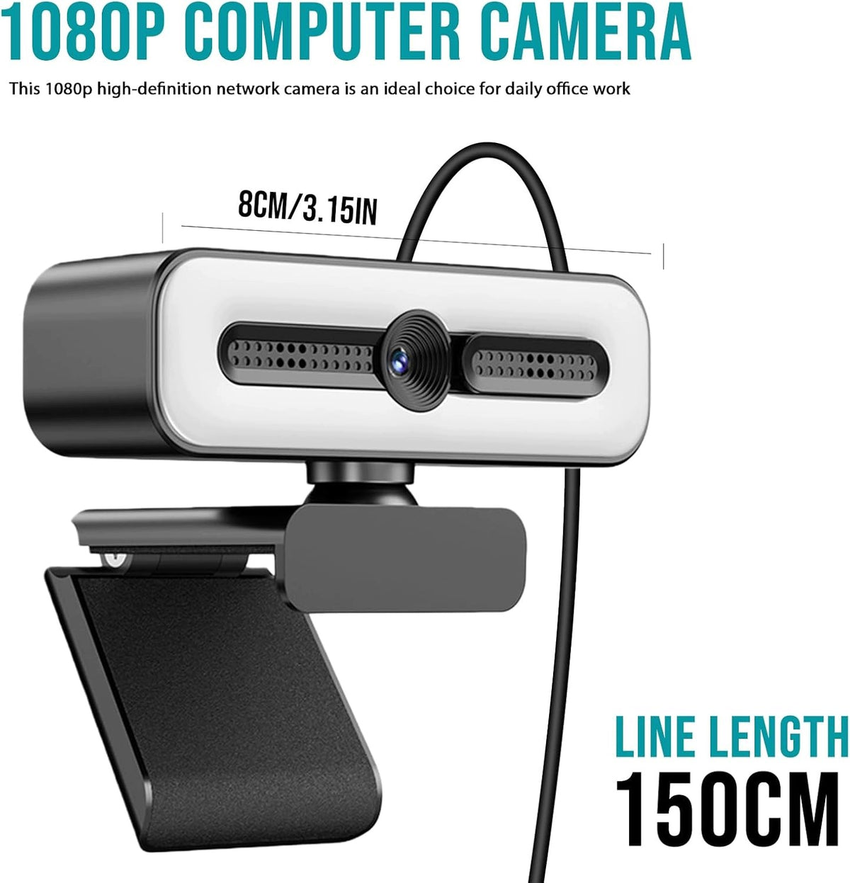WEBCAM USB 1080P FULL HD MICROPHONE ROTATING 360° Brand no brand