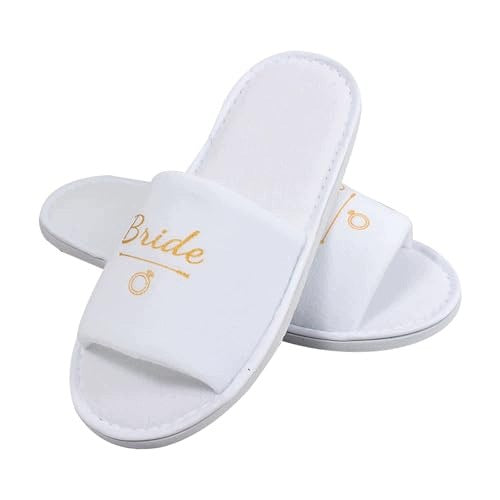 WEDDING SLIPPERS FOR BRIDE NON-SLIP WHITE COMFORTABLE 41 for home Brand no brand