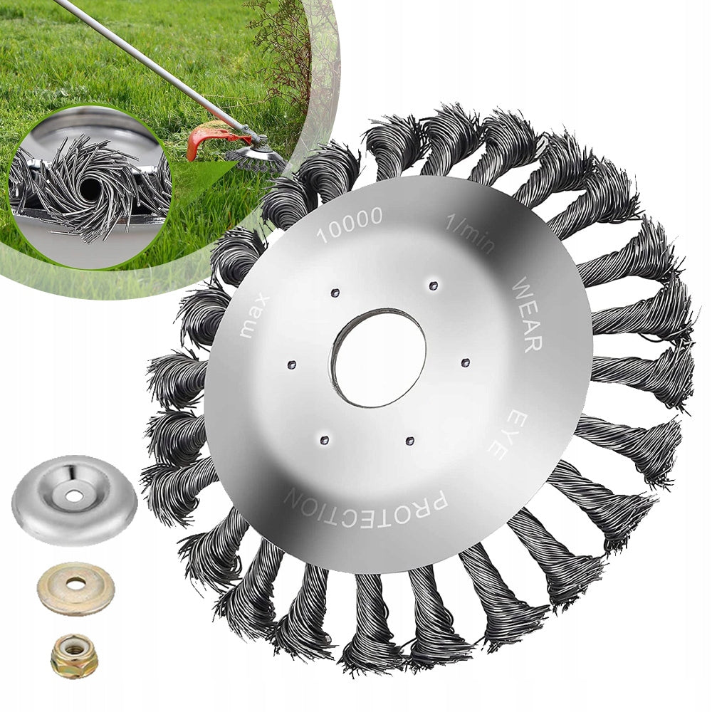 WEED BRUSH WIRE DISC WIRE BRUSH 200MM FOR WEED SCYTHE Manufacturer code szczotka do chwastów