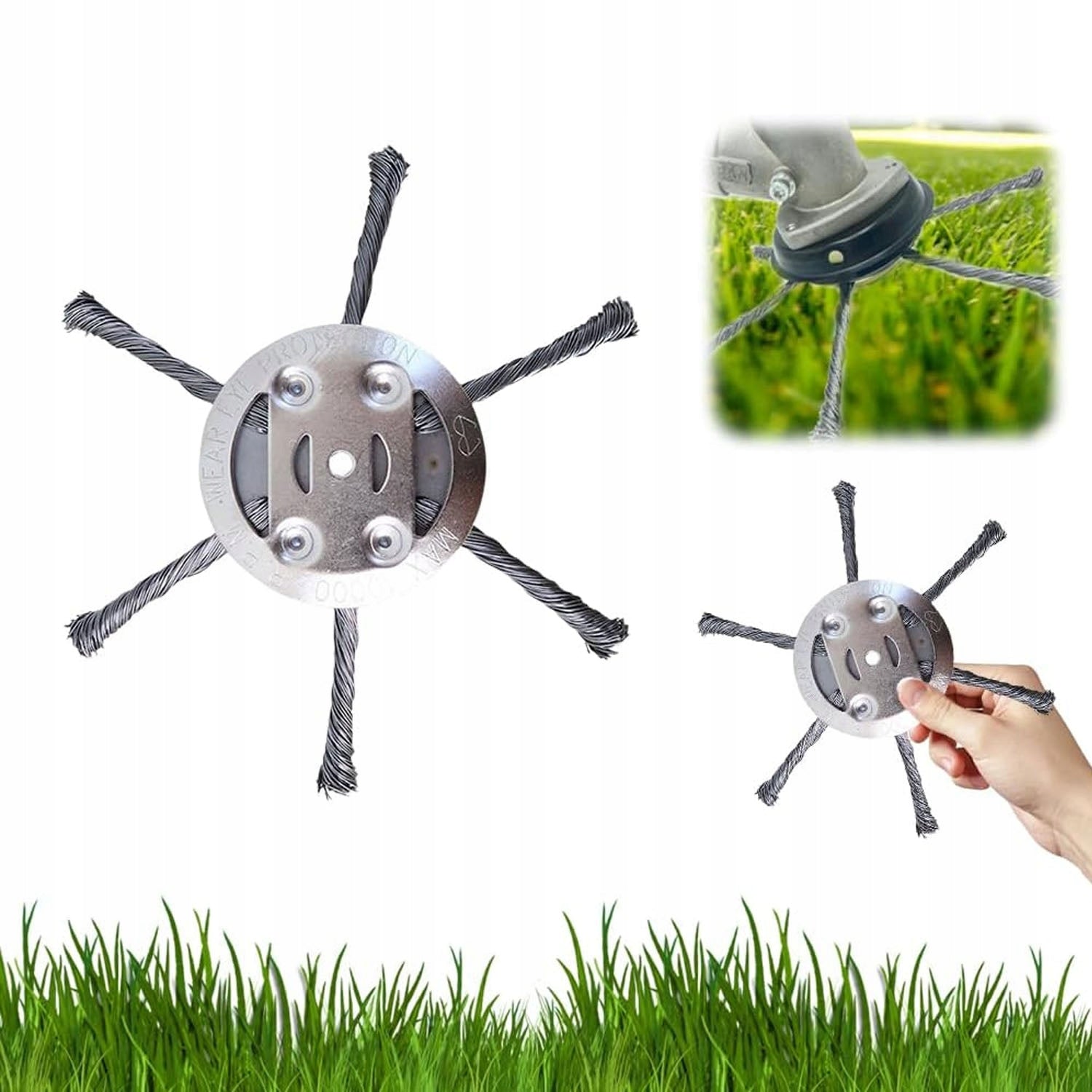 WEED CUTTING HEAD GRASS BRUSH REPLACEMENT HEAD FOR TRIMMER