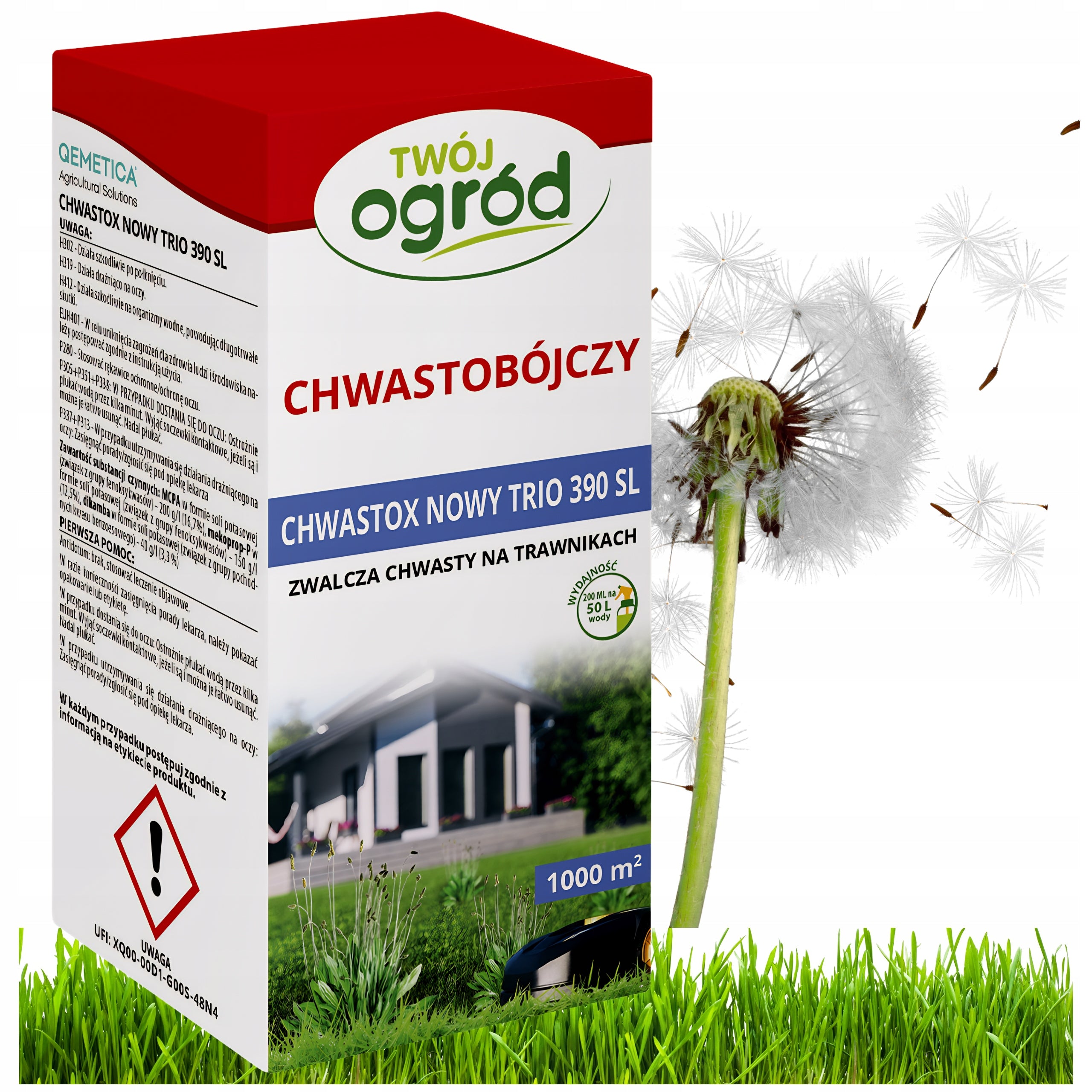 WEED REMEDY IN GRASS CHWASTOX 200ml spraying on weeds DANDELIONS