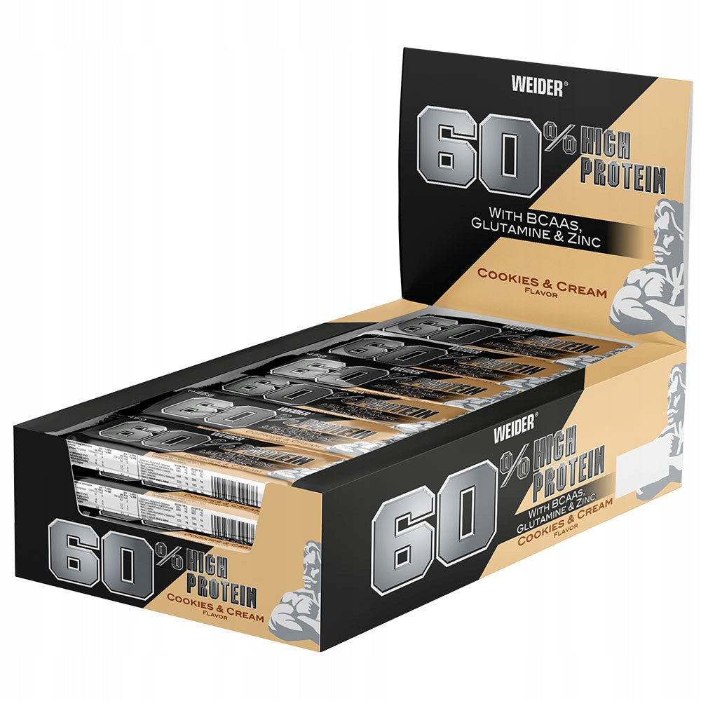 WEIDER 60% PROTEIN BAR 45g x 24 pcs PROTEIN BAR PROTEIN - COOKIES