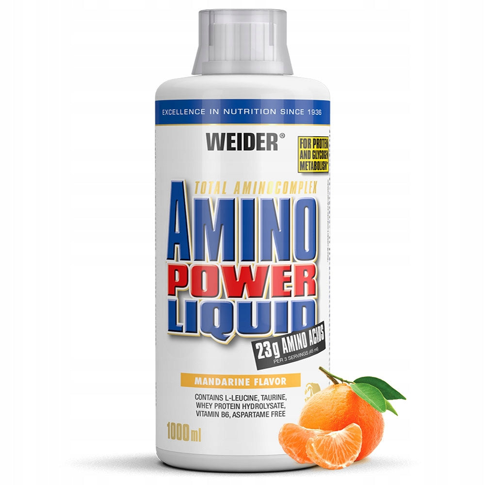 WEIDER AMINO POWER LIQUID 1000 ML - AMINO ACIDS IN BCAA EAA MANDARIN