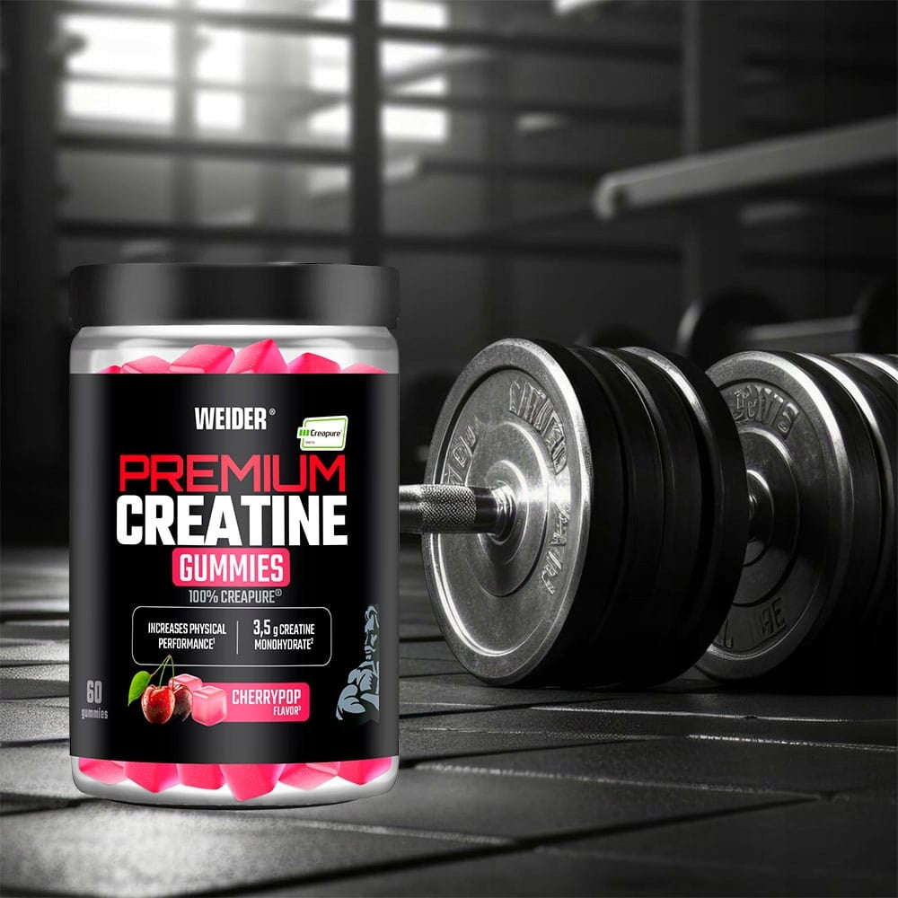 WEIDER CREATINE GUMMIES 60 PCS CREATINE GUMMIES MONOHYDRATE CREAPURE CHERRY Expiration date at least 1 year from the date of purchase