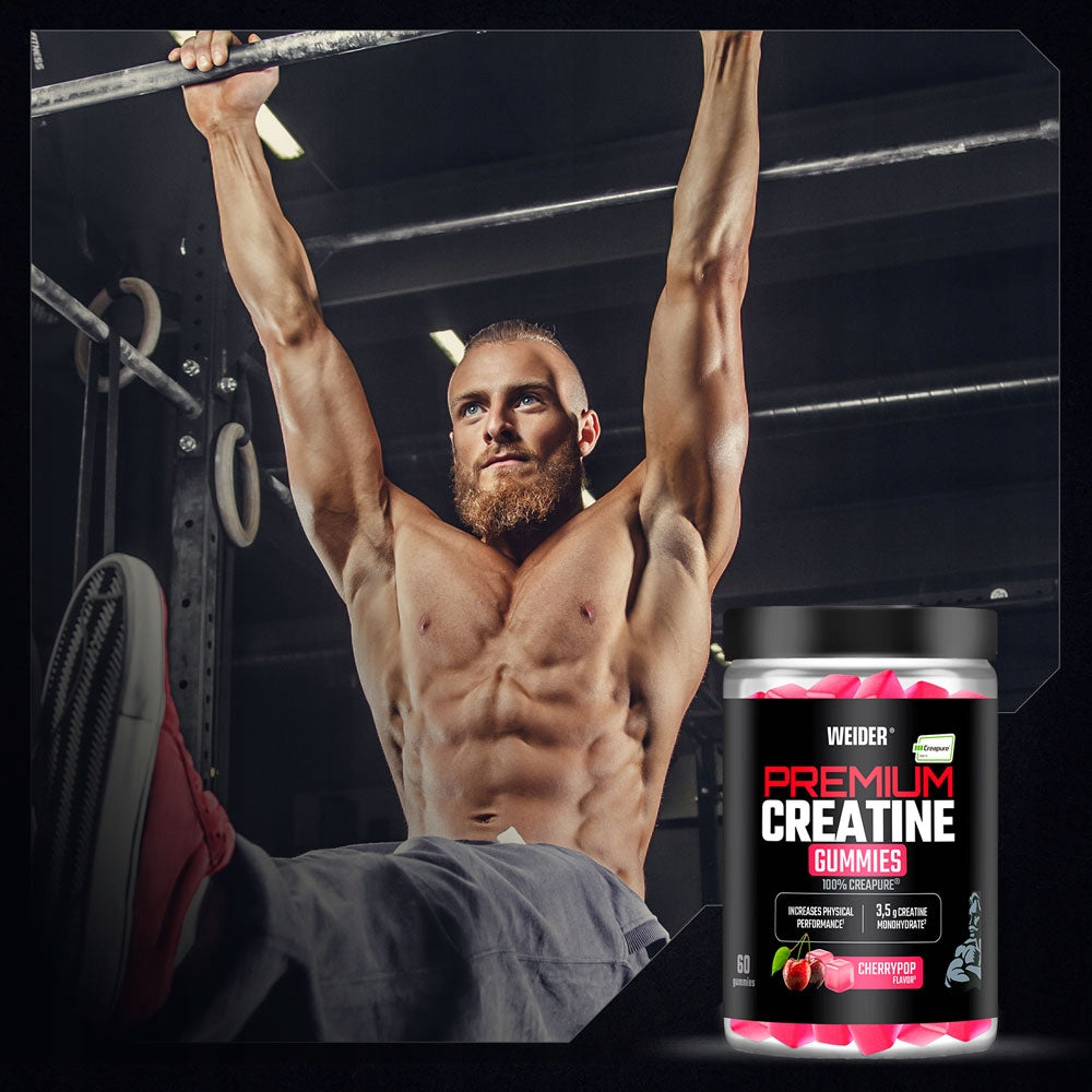 WEIDER CREATINE GUMMIES 60 PCS CREATINE GUMMIES MONOHYDRATE CREAPURE CHERRY Packaging status original