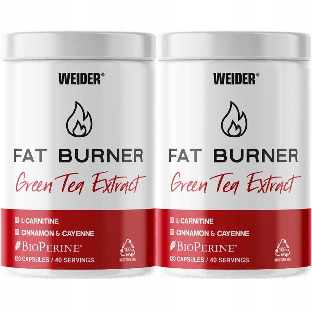 WEIDER FAT BURNER 120 KAPS x 2 L-CARNITINE CHROMIUM REDUCTION