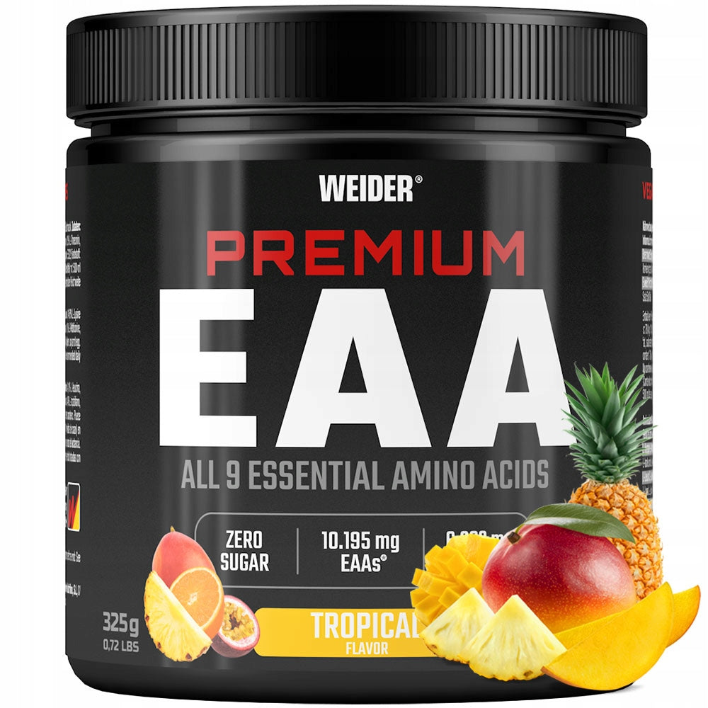 WEIDER PREMIUM EAA 325g ESSENTIAL AMINO ACIDS BCAA LEUCINE - TROPICAL