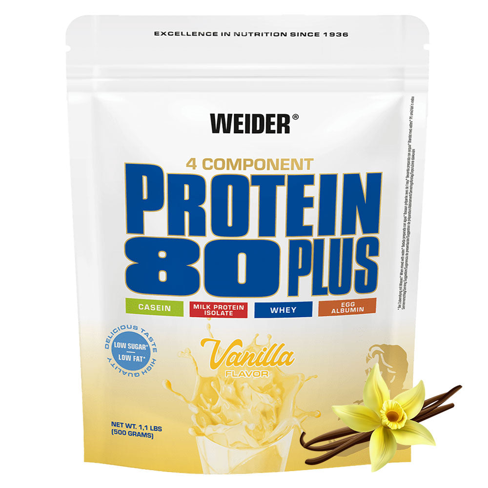 WEIDER PROTEIN 80 PLUS 500g VANILLA - WHEY CASEIN WPC WPI
