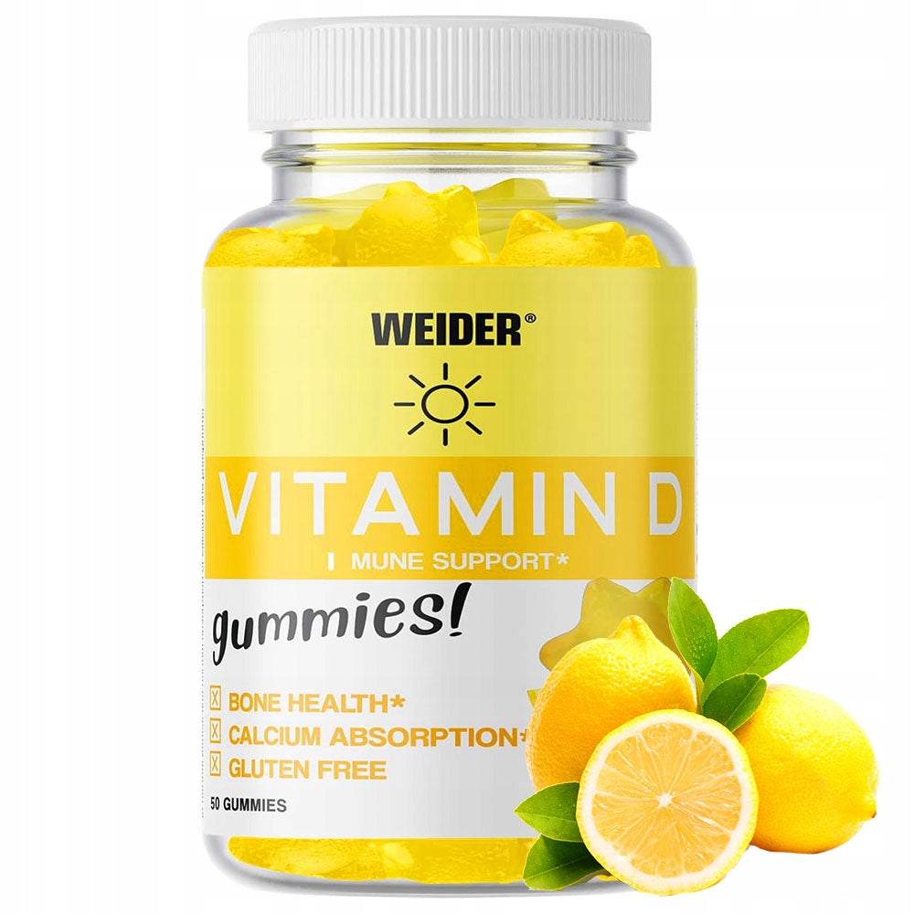 WEIDER VITAMIN D3 GUMMIES 50 PCS. - VITAMIN D3 GUMMIES FOR IMMUNITY AND BONES
