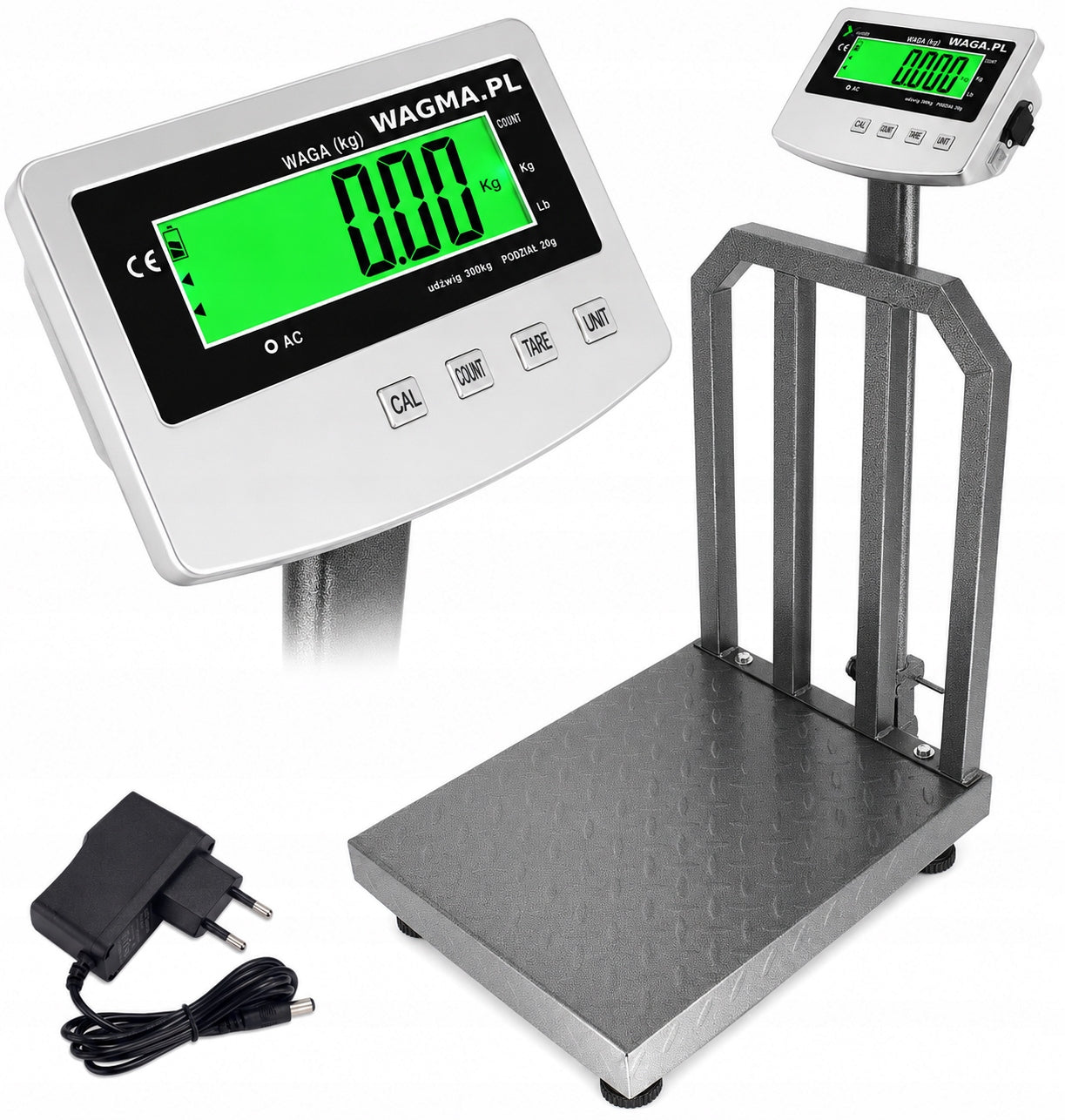 WEIGHT 300 KG / 20g PLATFORM 60x45 COUNTING ELECTRONIC STORAGE ART