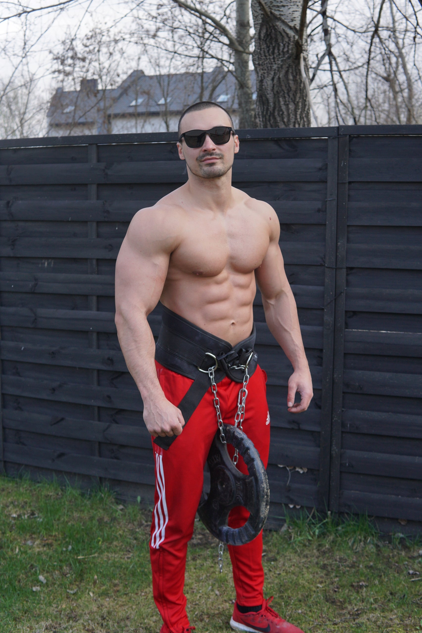 WEIGHT BELT DIP BELT STRONG FOR PULLING UP DIPS - KURA SPORT Total length 90 cm