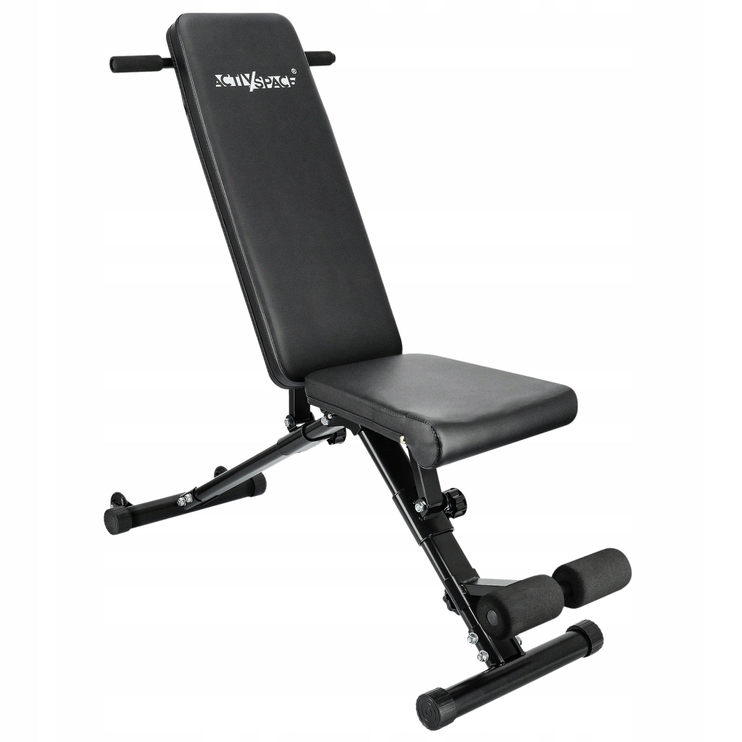 WEIGHT BENCH ADJUSTABLE FOR EXERCISE FOLDING BENCH STRAIGHT SLANTED PRO Brand Activ/Space