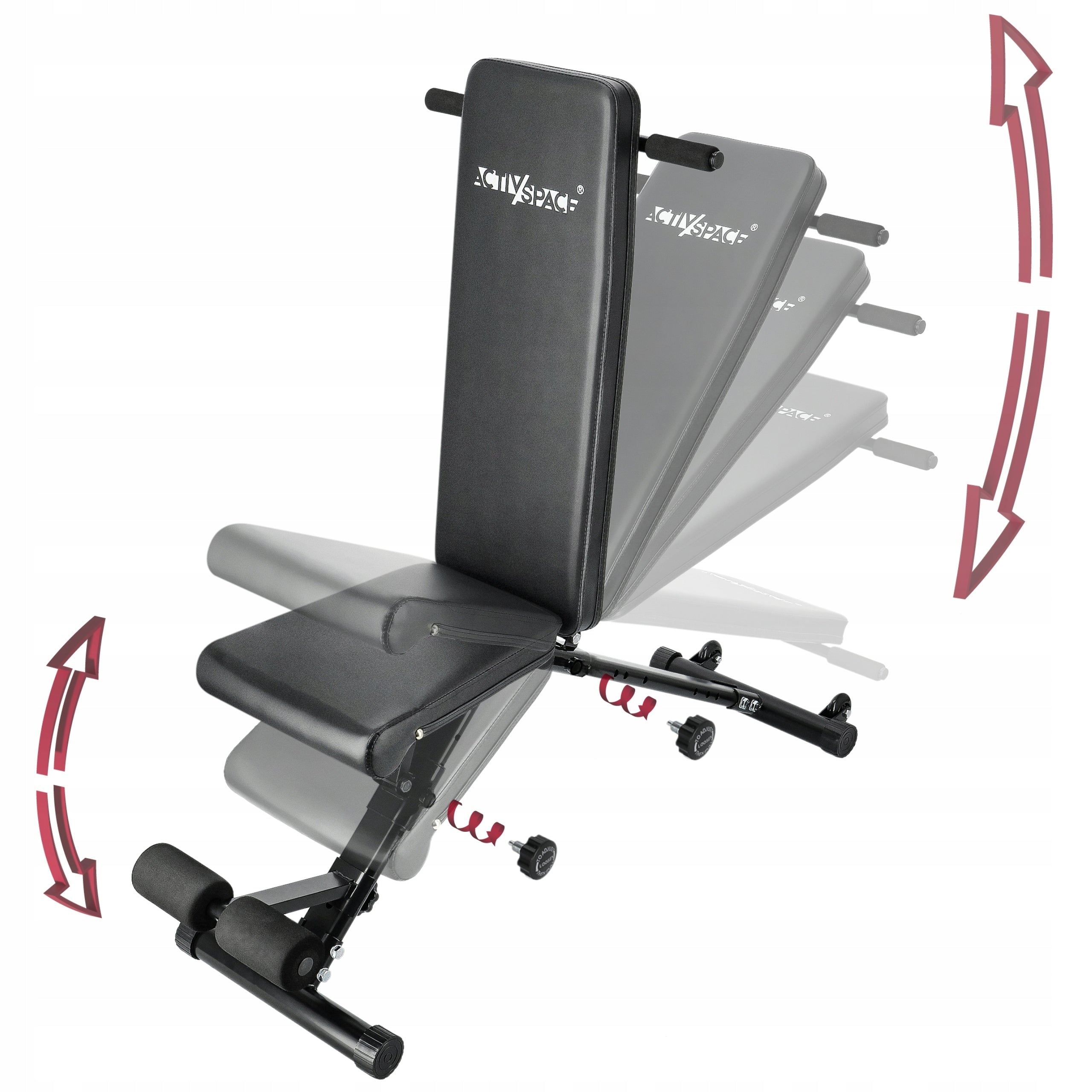 WEIGHT BENCH ADJUSTABLE FOR EXERCISE FOLDING BENCH STRAIGHT SLANTED PRO Kind adjustable