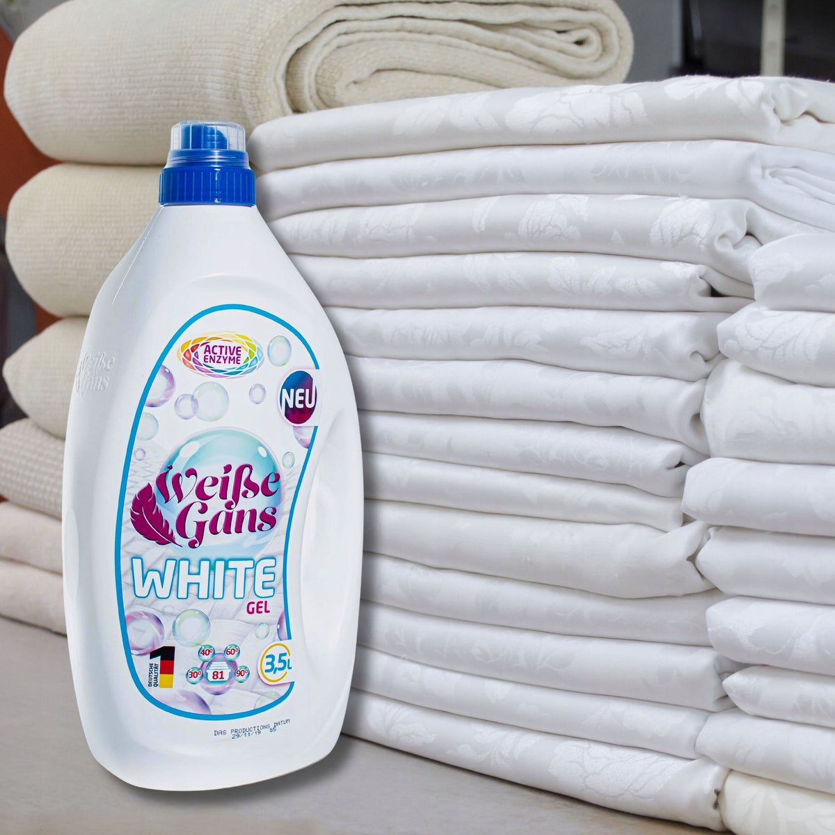 WEISSE GANS WHITE FABRIC WASHING GEL 3,5 L 81 WASHES Trade name other