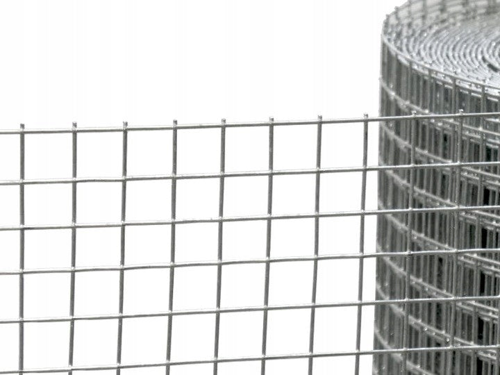 WELDED MESH BREEDING AVIARY, height 1m length 25m, eye 13x13mm ZINC Shape rectangular