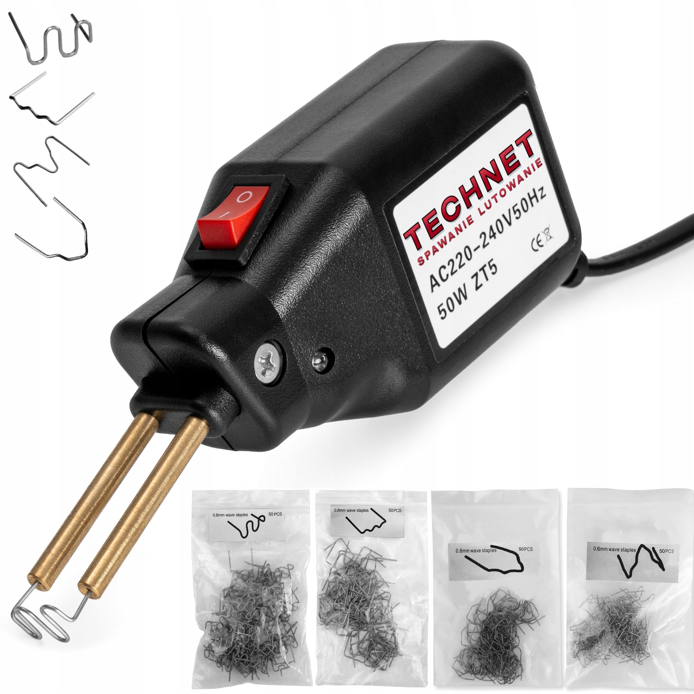 WELDER FOR PLASTIC STAPLER 6x PLASTIC 5x NOZZLE 2x MESH 858DII ZT5 HQ Brand Technet