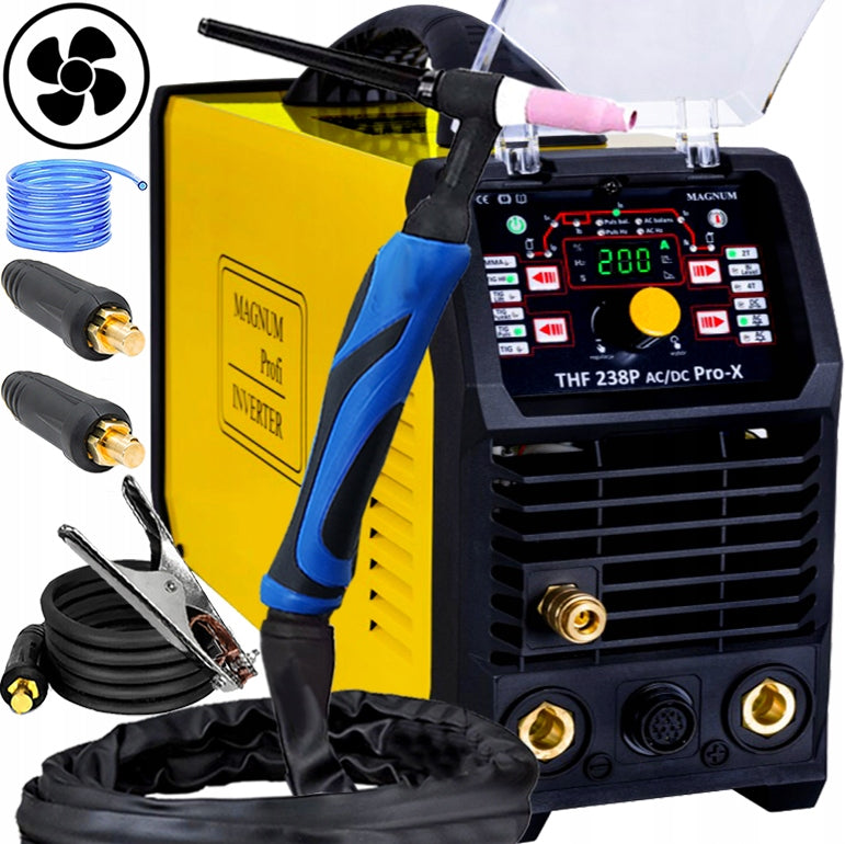 WELDER MAGNUM TIG THF 238 PRO-X AC/DC Bi LEVEL ALUMINIUM POINT PULSE HF