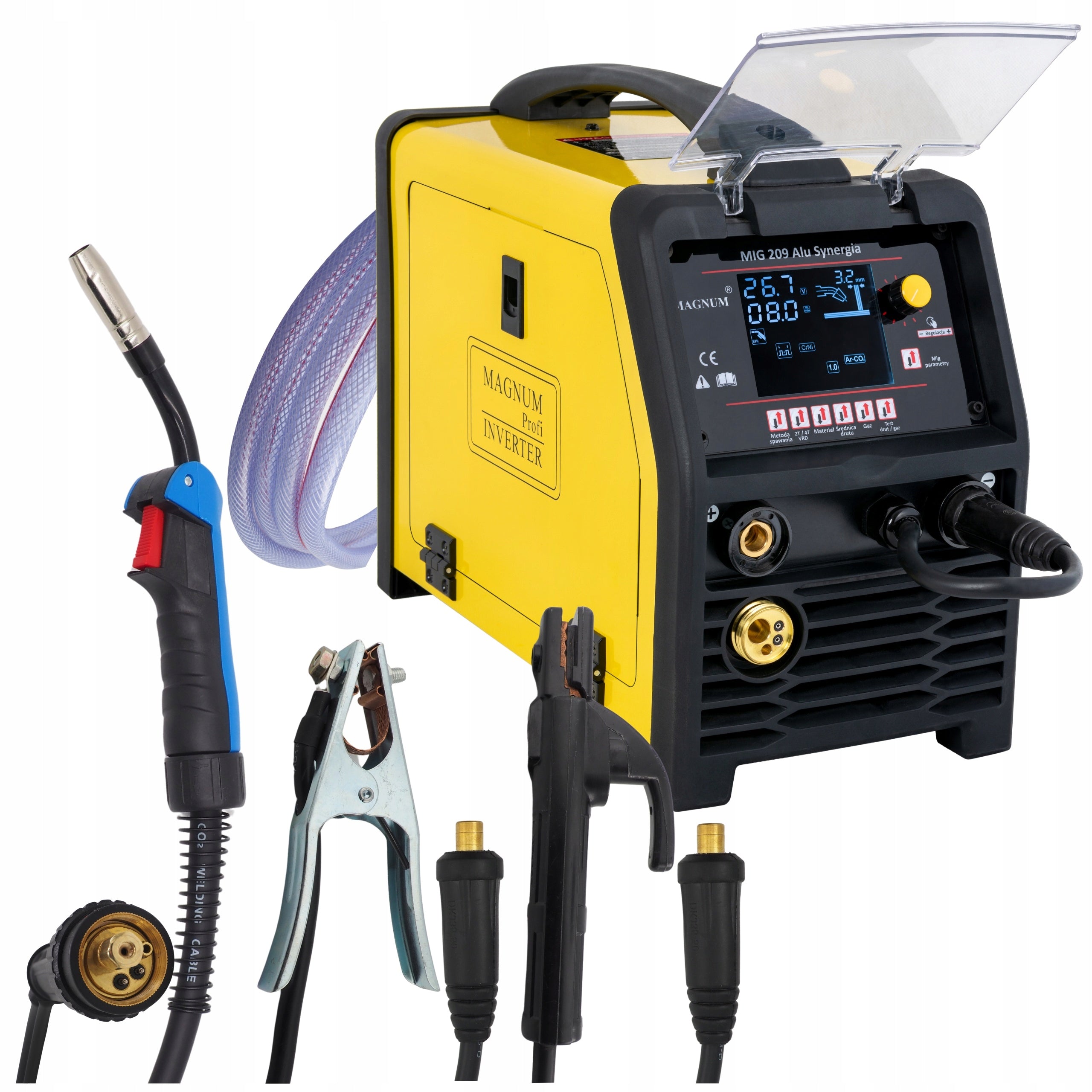 WELDER MIGOMAT 3in1 Magnum MIG 209 ALU SYNERGY LCD MIG MAG MMA TIG Lift