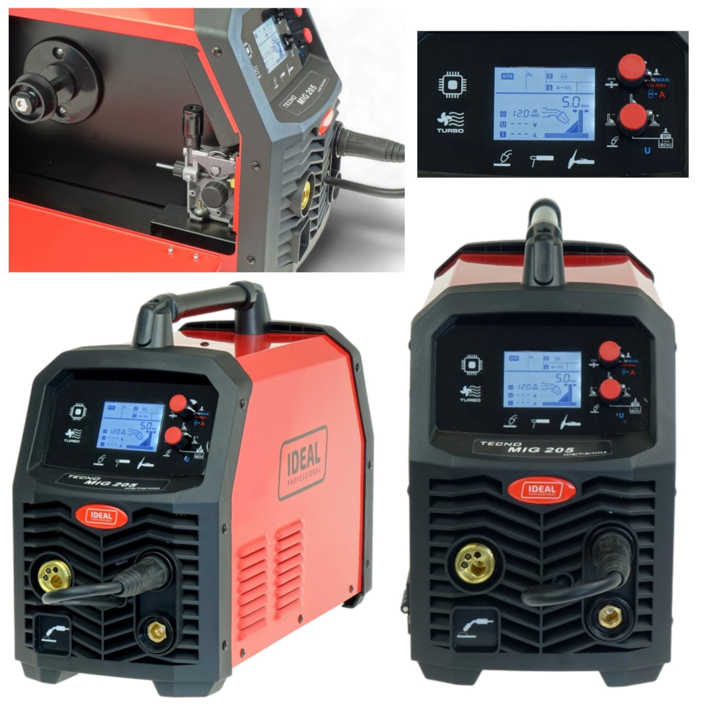 WELDER MIGOMAT IDEAL 205 200a synergy semi-automatic welding machine MIG TIG LCD