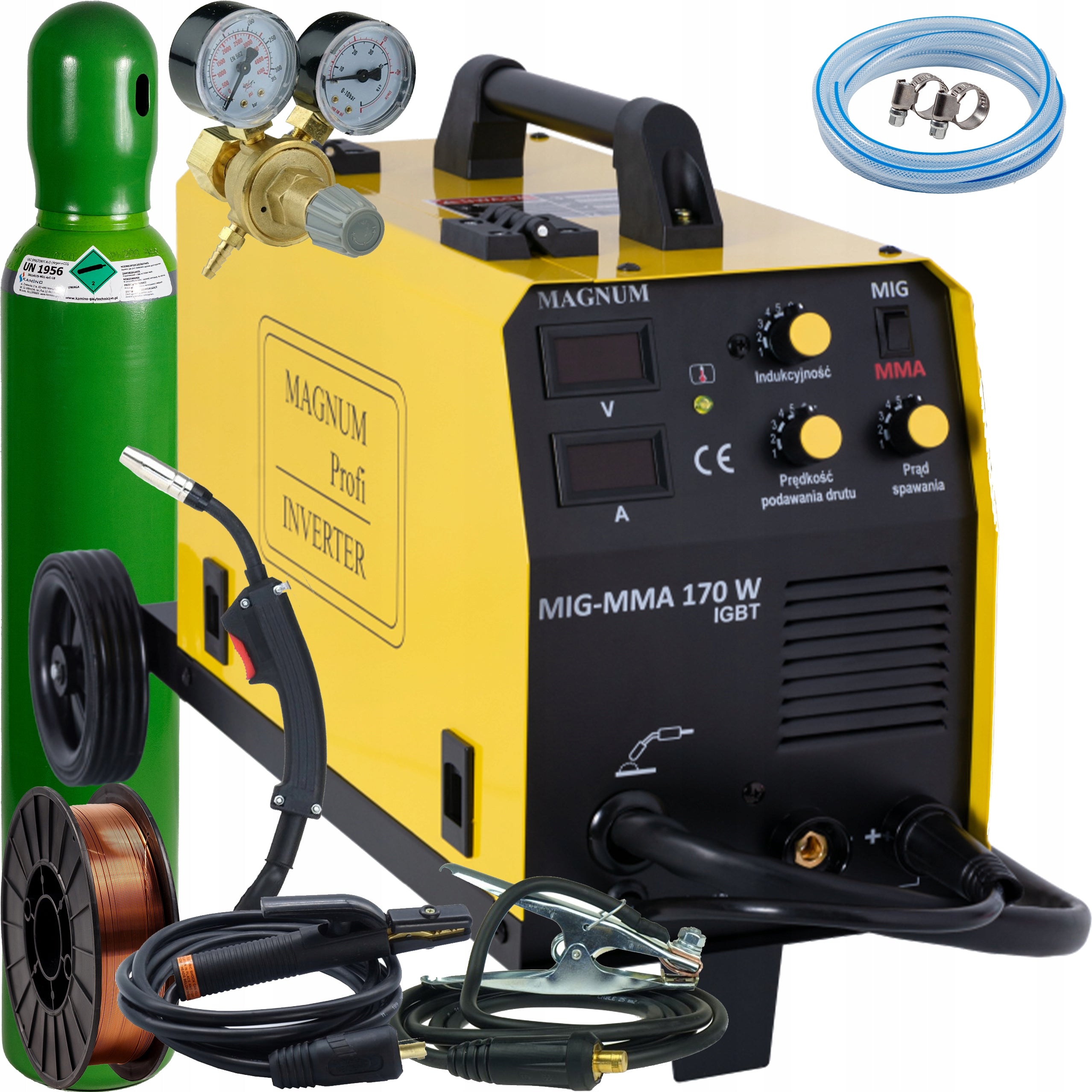 WELDER MIGOMAT MAGNUM 170w 160a semi-automatic welding machine set of 4
