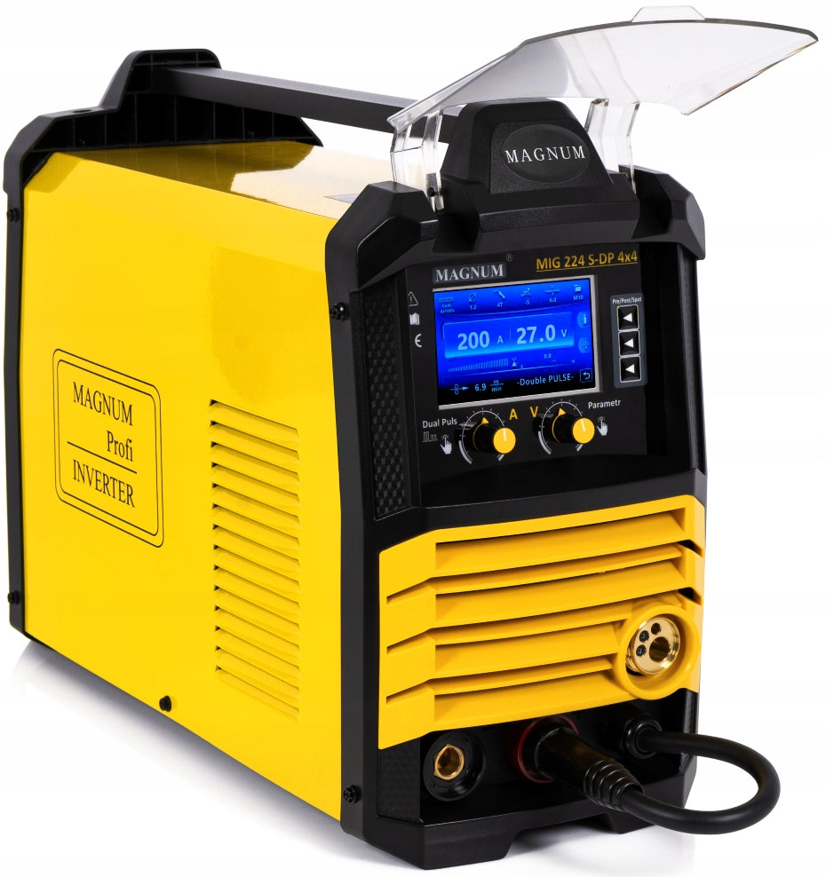 WELDER MIGOMAT MAGNUM MIG 224 S-DP DUAL PULS 4x4 SYNERGY 200A 230V PULS Packaging status original