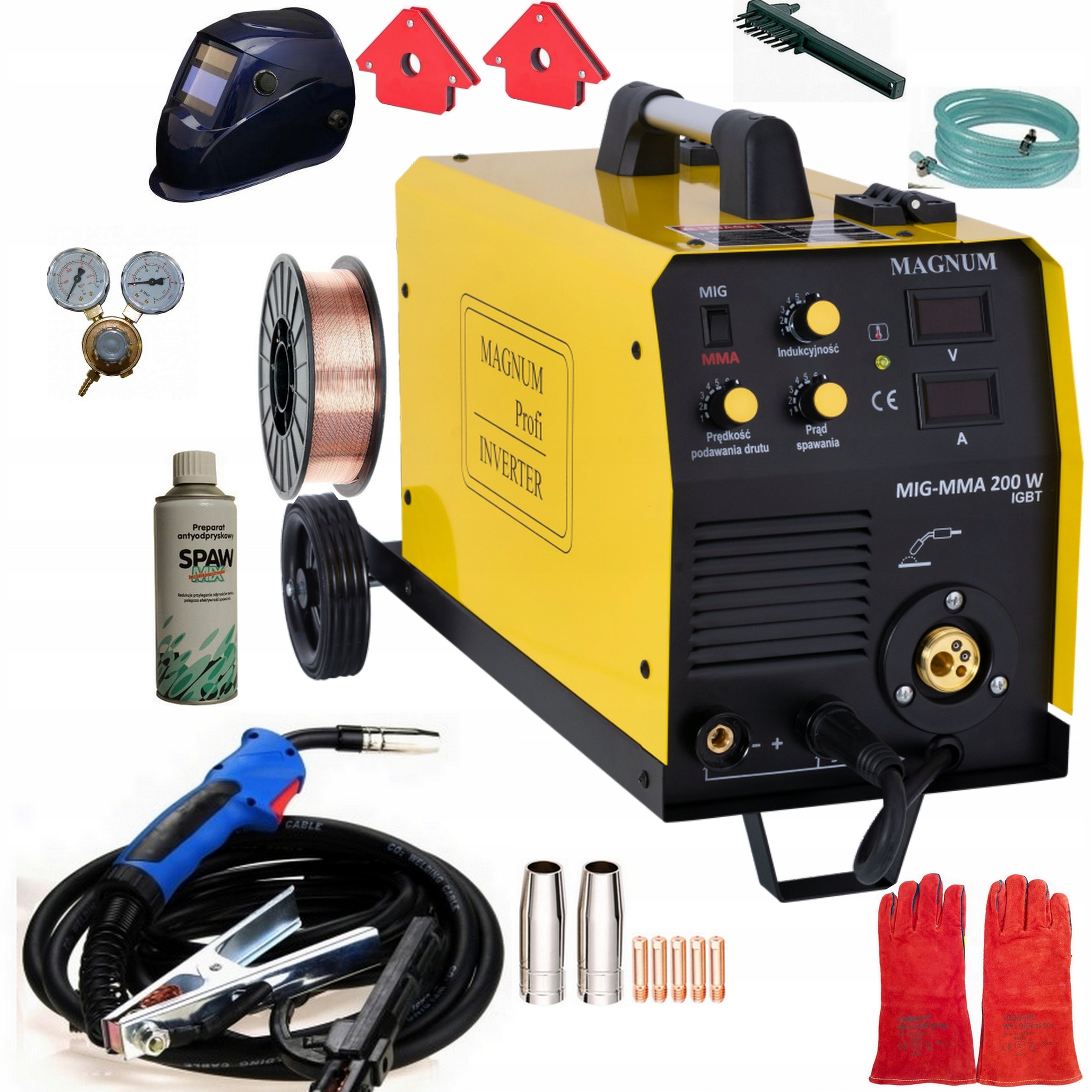 WELDER MIGOMAT MAGNUM MIG MAG MMA 200W set