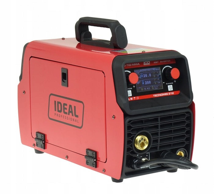 WELDER MIGOMAT MIG MAG IDEAL TECNOMIG 212 LCD IGBT Synergy 230V 200A Brand IDEAL