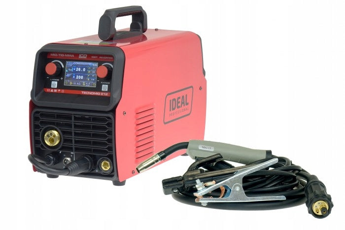 WELDER MIGOMAT MIG MAG IDEAL TECNOMIG 212 LCD IGBT Synergy 230V 200A