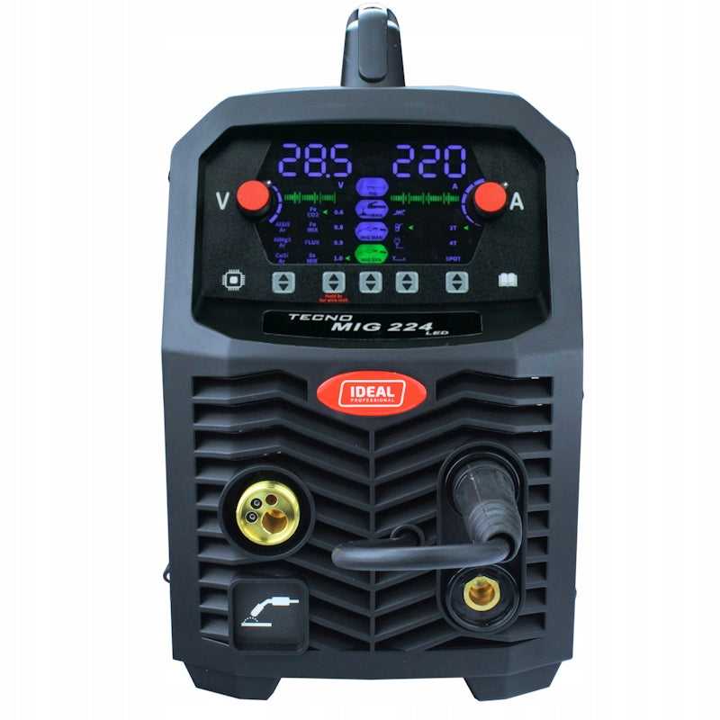 WELDER MIGOMAT TECNOMIG 224 LED 4x4 220A 60% MMA SYNERGY IDEAL Manufacturer code TMIG224LED