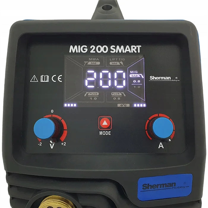WELDER SHERMAN SMART MIG 200A Synergy MAG MMA TIG 230V INVERTER Manufacturer code 7812762