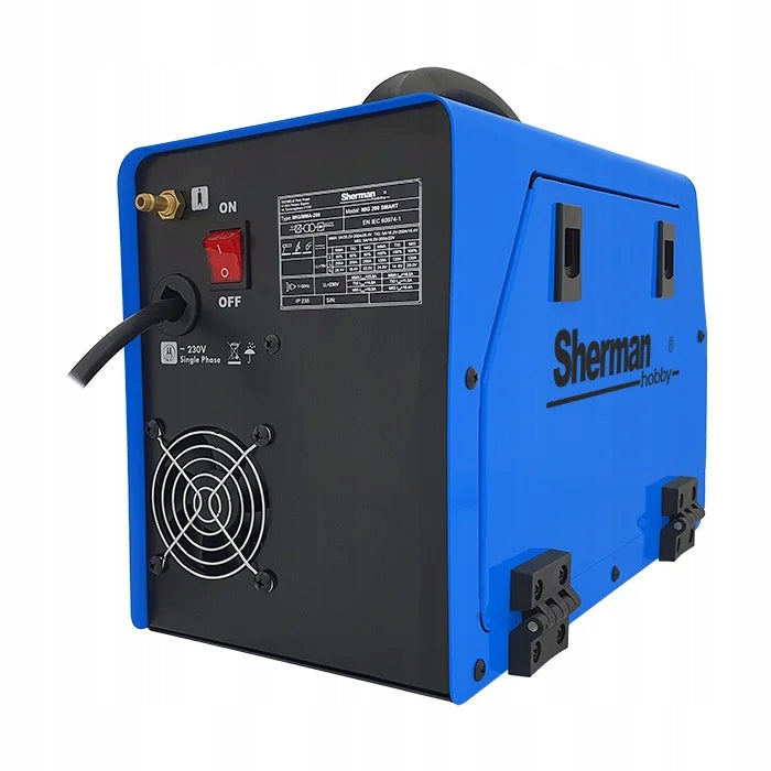 WELDER SHERMAN SMART MIG 200A Synergy MAG MMA TIG 230V INVERTER Model MIG 200 SMART