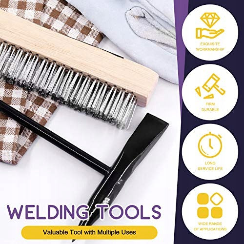 WELDING HAMMER FOR CLEANING SLAG WITH WIRE BRUSH leather Manufacturer code Bez marki
