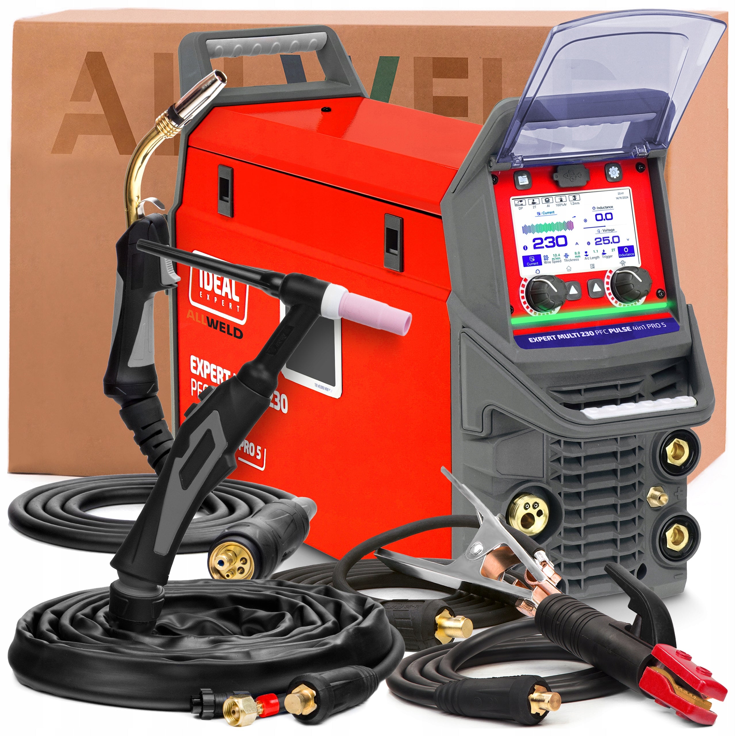 WELDING MACHINE IDEAL EXPERT MULTI 230 PFC PULSE 4IN1 PRO5 230V 230A SYNERGY TIG