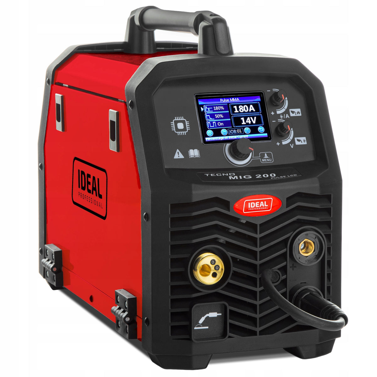 WELDING MACHINE IDEAL TECNO MIG 200 PULSE LCD 230V 200A SYNERGY TIG LIFT PULSE MMA EAN (GTIN) 5903991101921