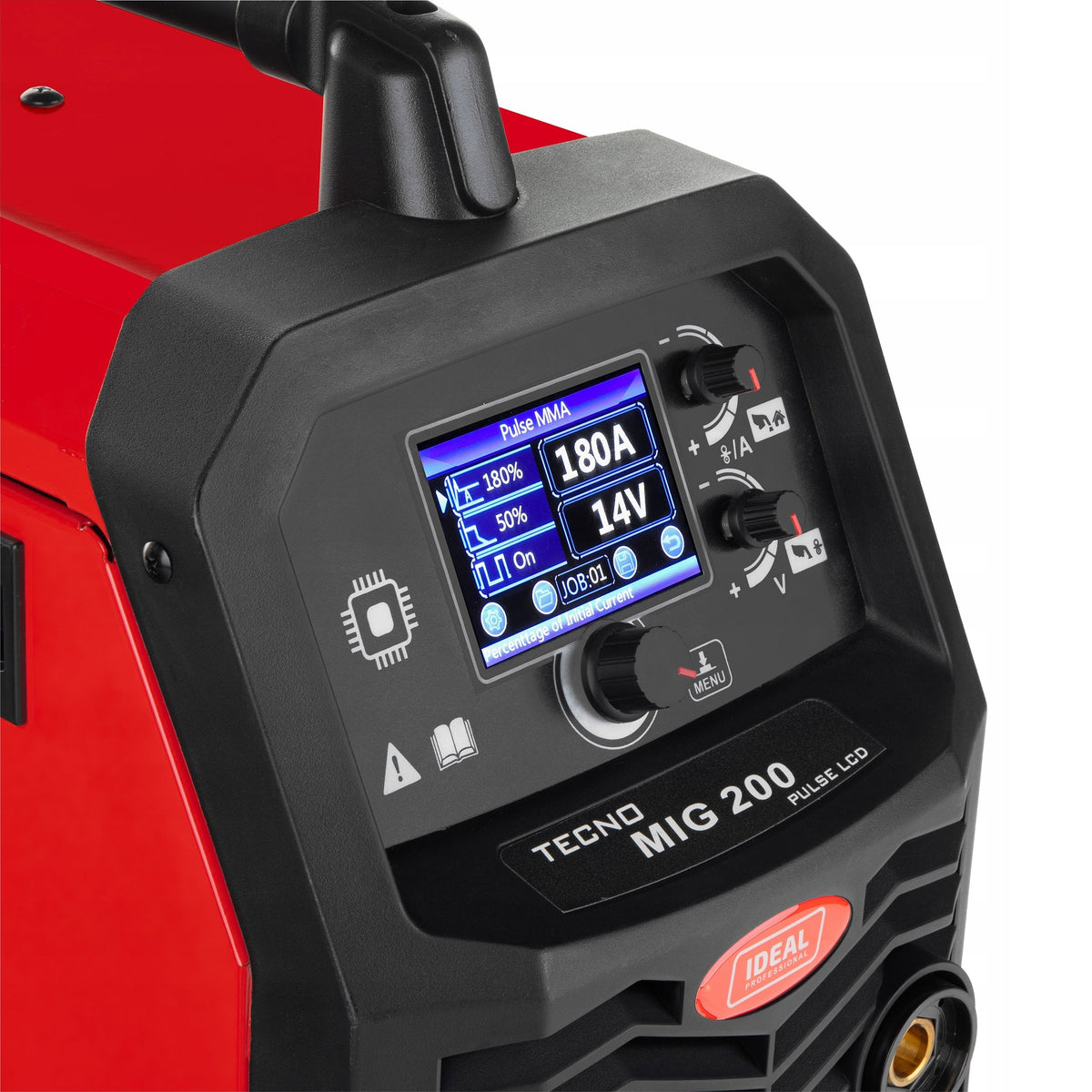 WELDING MACHINE IDEAL TECNO MIG 200 PULSE LCD 230V 200A SYNERGY TIG LIFT PULSE MMA Manufacturer code TMIG200P
