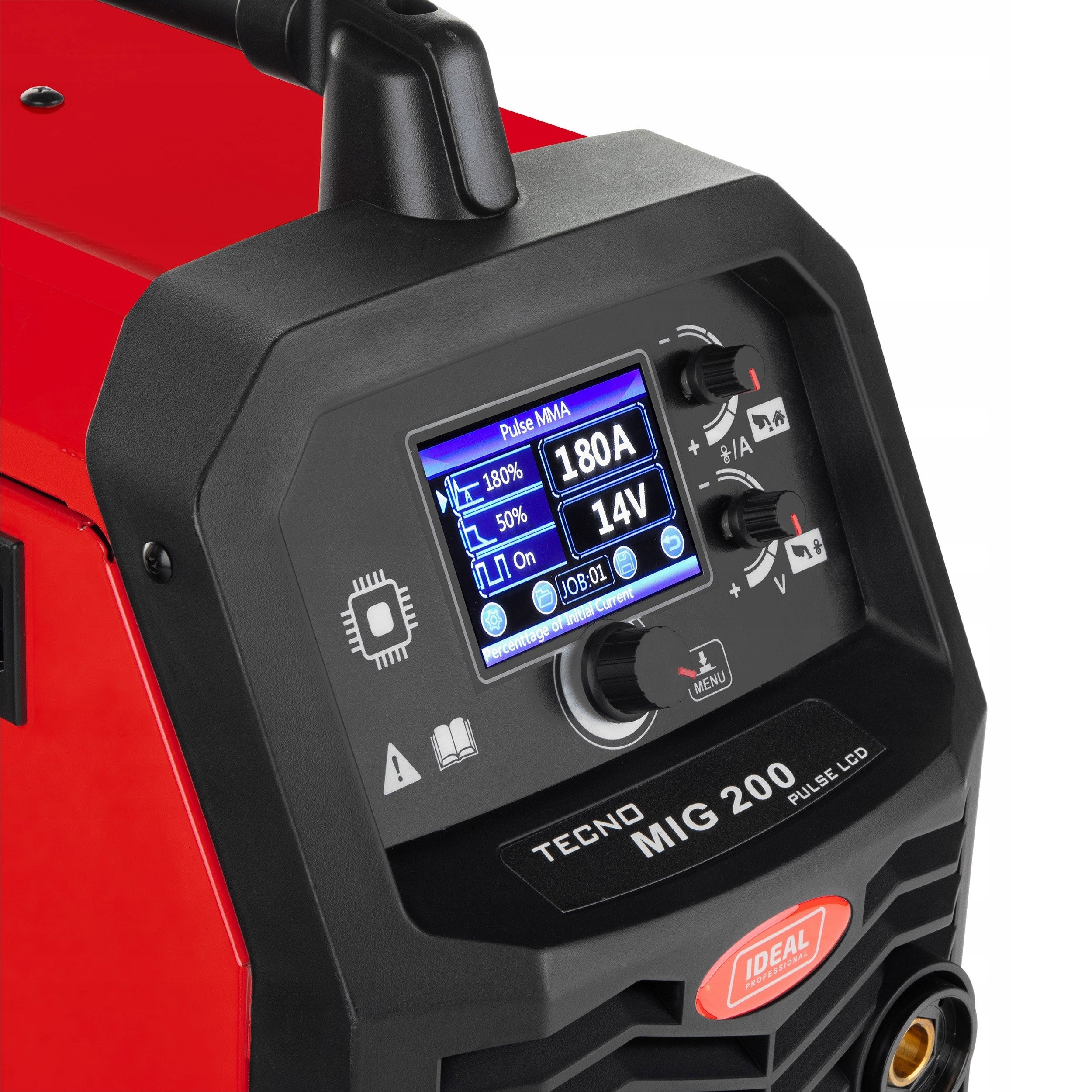 WELDING MACHINE IDEAL TECNO MIG 200 PULSE LCD 230V 200A SYNERGY TIG LIFT PULSE MMA Manufacturer code TMIG200P