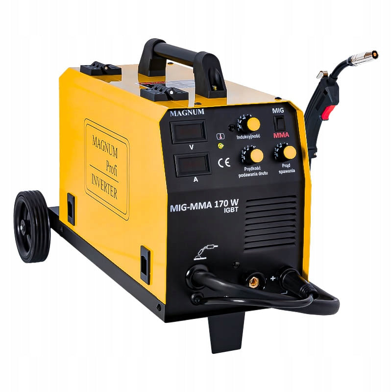 WELDING MACHINE MAGNUM 170W SEMI-AUTOMATIC MIGOMAT 160A/60% 230V MIG MAG SET Manufacturer code U MI 170W MMA #ZESTAW2AK