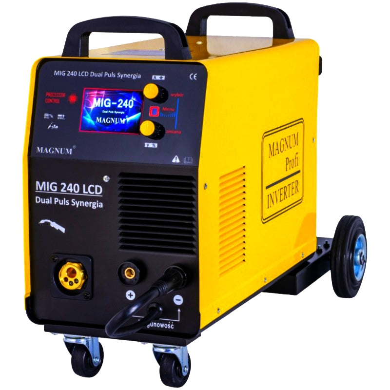 WELDING MACHINE MAGNUM MIG 240 DUAL PULSE LCD SYNERGY TIG Brand Magnum