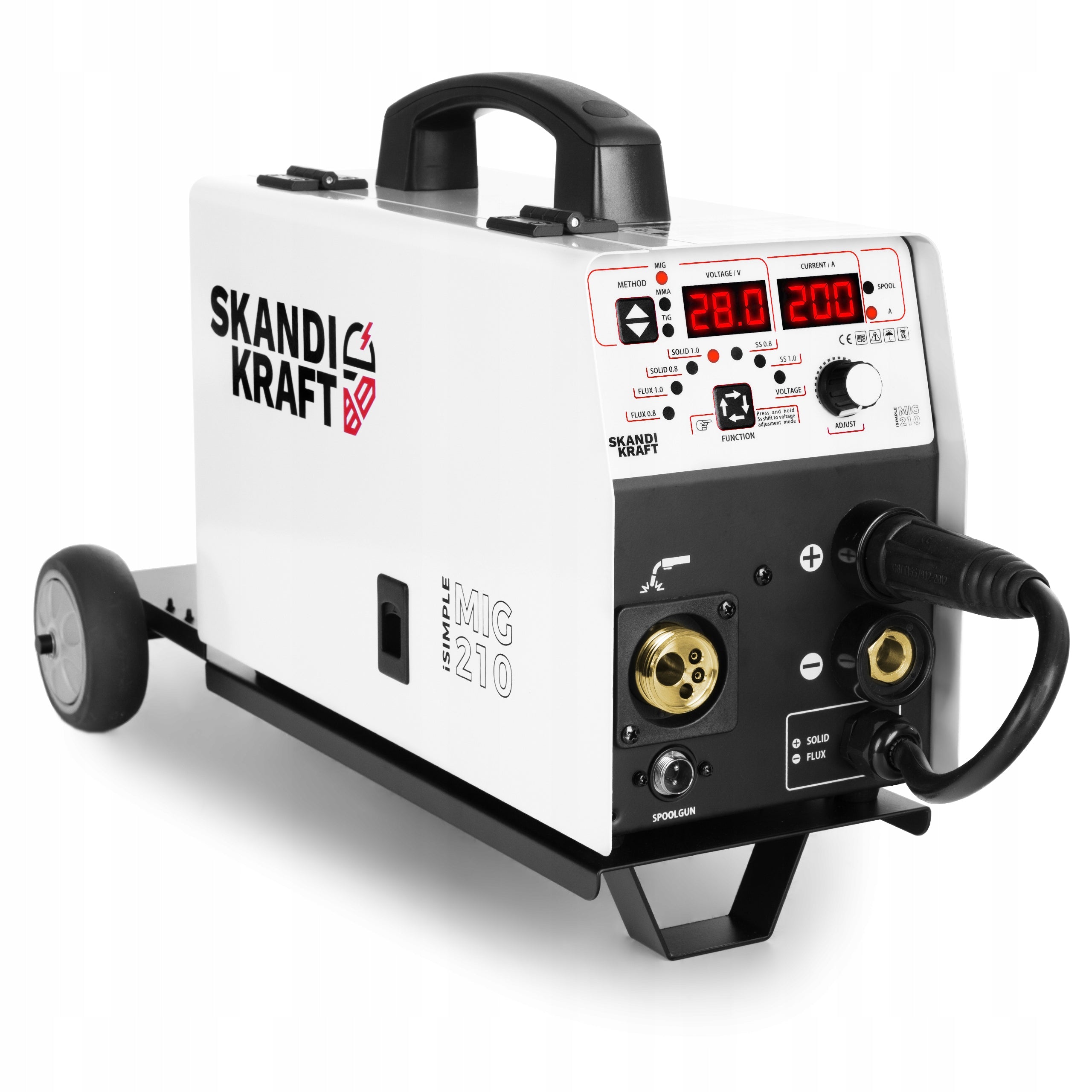 WELDING MACHINE MIGOMAT ISIMPLE MIG 210 CART MMA TIG 230V 200A IGBT SKANDI KRAFT Brand SKANDI KRAFT