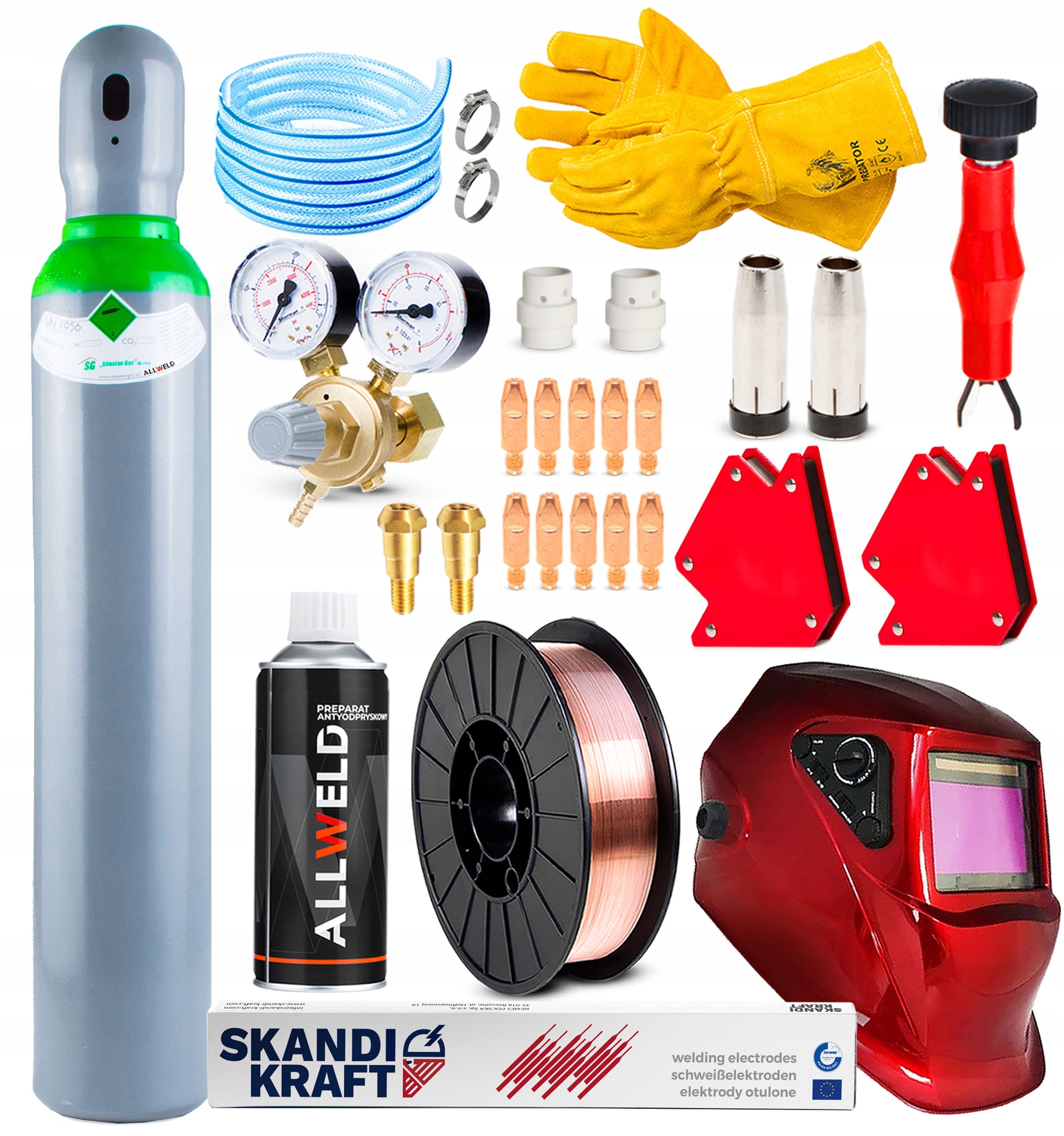 WELDING MACHINE MIGOMAT MAGNUM MIG 240 PULSE MMA TIG ALU SYN 4X4 SYNERGY IGBT 3IN1 Maximum electrode diameter 4 mm