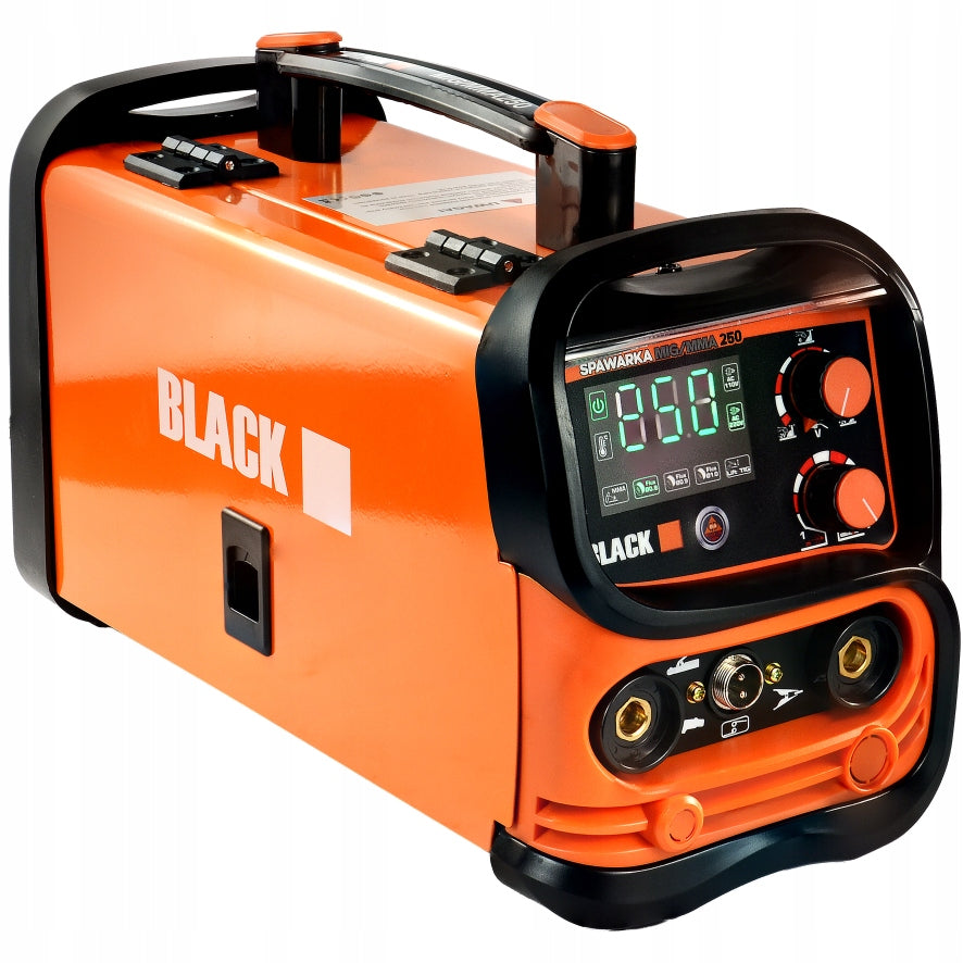 WELDING MACHINE MIGOMAT MIG MAG MMA 250A FLUX BLACK Power consumption 2.6 kVA