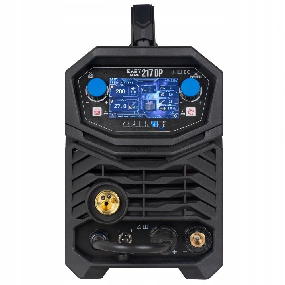 WELDING MACHINE MIGOMAT MMA TIG 3IN1 EASYMIG 217 DUAL PULSE SYNERGY LCD SPARTUS Manufacturer code EASYMIG217DP-PAK-15-3
