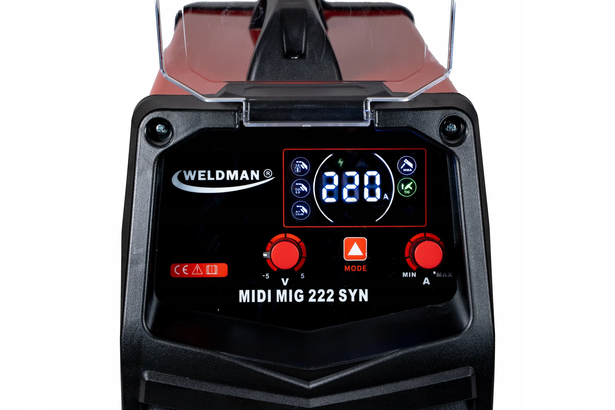 WELDING MACHINE MIGOMAT MMA TIG WELDMAN MIDI MIG 222 SYNERGY 220A WELDMAN Welding methods MIG/MAG MMA TIG
