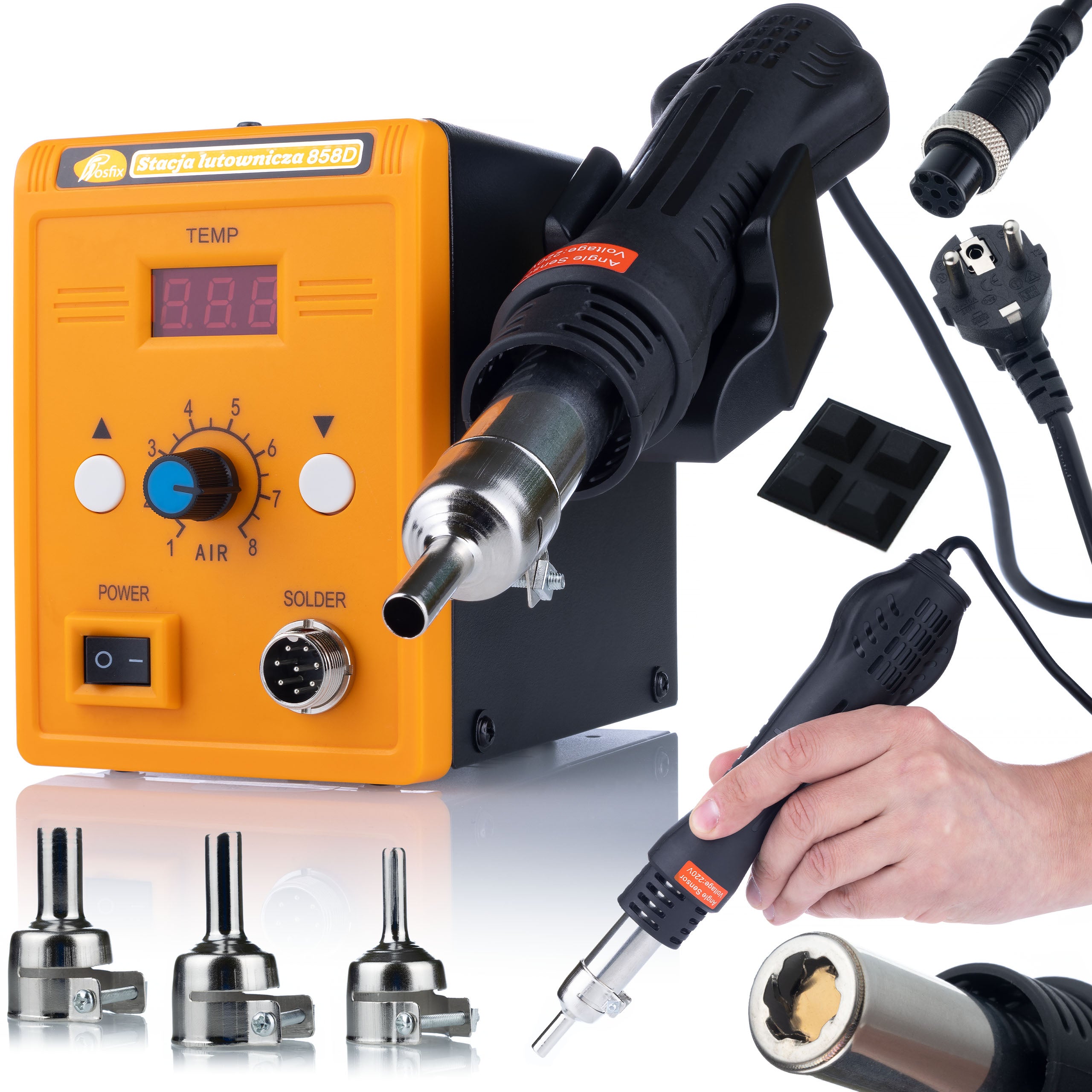 WELDING MACHINE PLASTIC STAPLER 858D BINDER FOR WELDING PLASTIC ABS PP MAX Brand Rosfix