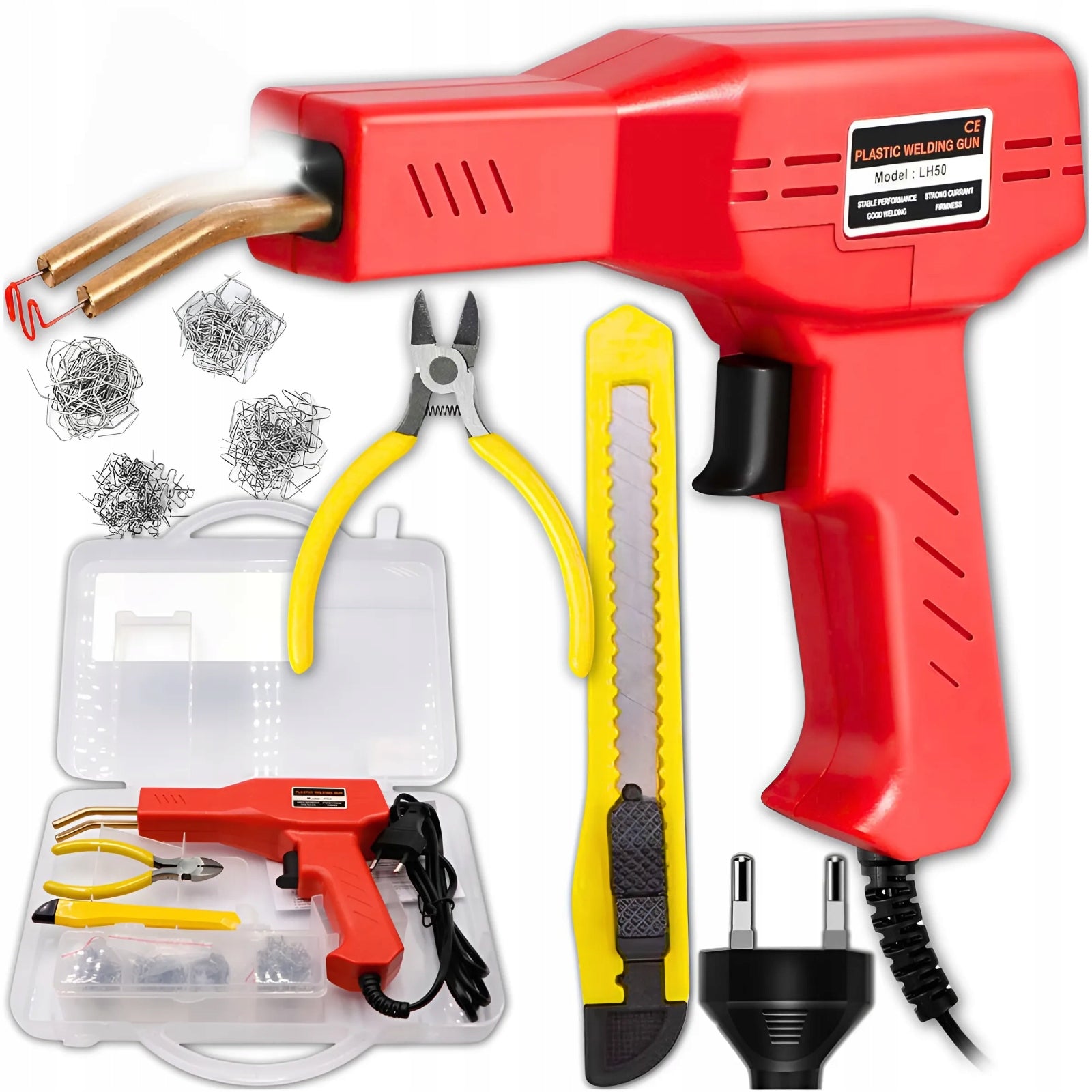 WELDING MACHINE PLASTIC STAPLER SET + 200PCS