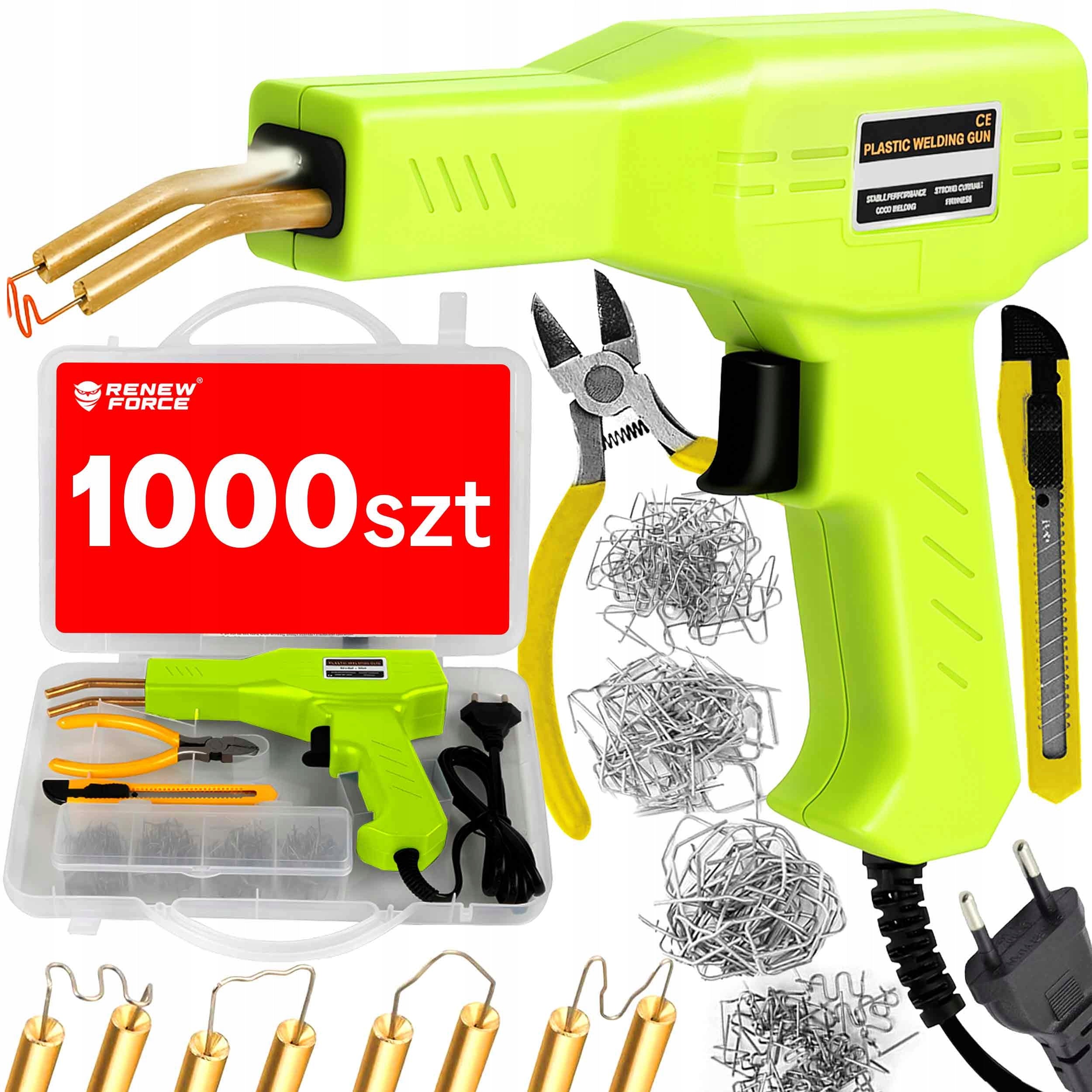 WELDING MACHINE PLASTIC STAPLER SOLDERING IRON PLASTIC 1000PCS STAPLES