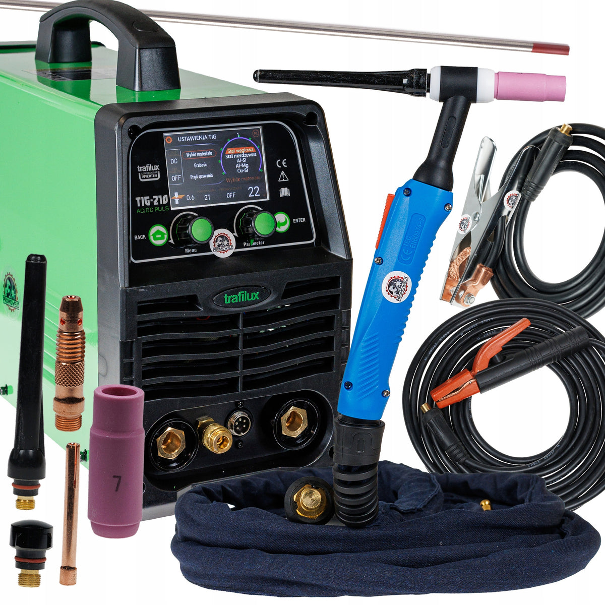 WELDING MACHINE TRAFILUX TIG 210 AC/DC PULSE LCD SYNERGY