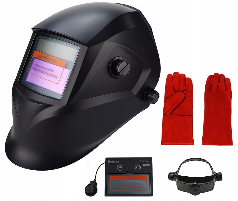 WELDING MASK 2in1 SELF-TINTING VISOR FILTER + GLOVES FREEBIE